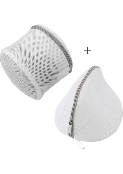 Silindir Üçgen Kadın Sütyen Iç Giyim Çamaşır Yıkama Torbaları Örgü Elbise Çorap Yıkama Yardımı Net Fermuarlı Çanta Çorap Tasarrufu Sütyen Koruyucu (Yurt Dışından)