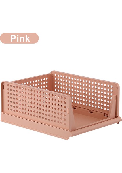 Pembe 43X32X18CM Elbise Saklama Kutusu Iç Çekmeceler Organizatör Dolap Bölmesi Saklama Kutusu Elbise Oyuncaklar Kitap Bölücü Saklama Sepeti Kılıfı (Yurt Dışından)