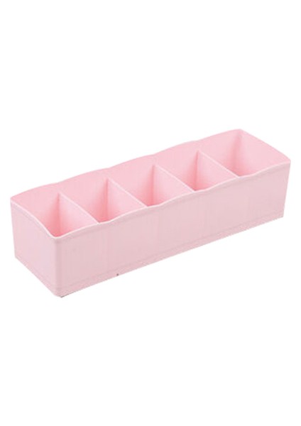 Pink2 5 Kafes Çekmece Saklama Kutusu Şeker Renk Iç Çamaşırı Sutyen Çorap Kravat Plastik Saklama Kutusu Saklama Kutuları Çekmece Içi Bölme Aparatı Organizatör (Yurt Dışından)