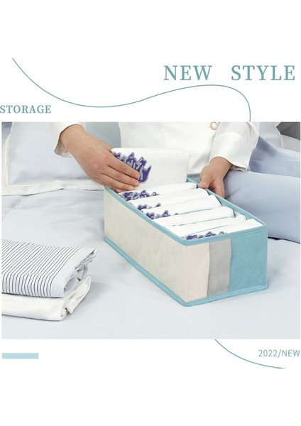 Gösterildiği Gibi L 42X25X17CM Katlanabilir Giysi Organizasyonu Yıkanabilir Istiflenebilir Giysi Organizatörü Saklama Çekmecesi Dolap Organizatörü Gardırop Organizatörleri Kokusuz (Yurt Dışından)