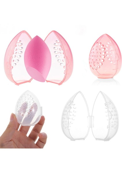 Pembe Kozmetik Sünger Tutucu Makyaj Çantası Plastik Taşınabilir Su Geçirmez Depolama Sünger Yumurta Şekli Kutusu Kadın Kozmetik Aksesuarları (Yurt Dışından) fiyatları