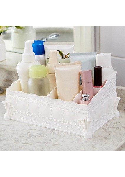 Haki Kozmetik Saklama Kutusu Yüksek Dayanıklılık Abs Çoklu Izgaralar Makyaj Fırça Konteyner Kalem Sepeti Masaüstü Çeşitli Eşyalar Saklama Kutusu (Yurt Dışından) modelleri