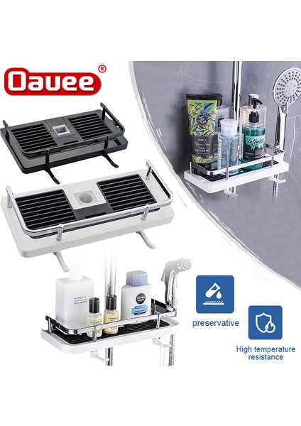 Şerit Yuvarlak Delik Duş Depolama Rafı Banyo Organizatör Raf Şampuan Tepsisi Standı Hiçbir Sondaj Tutucu Şamandıra Rafları Asılı Sepet Banyo Aksesuarları (Yurt Dışından) fırsatları