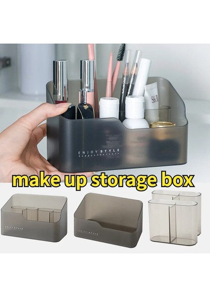 E Kozmetik Organizatör Banyo Dresser Yatak Odası Dayanıklı Makyaj Organizatörler Depolama Tepsisi Makyaj Organizatör Kutusu Joyero Maquillaje (Yurt Dışından)