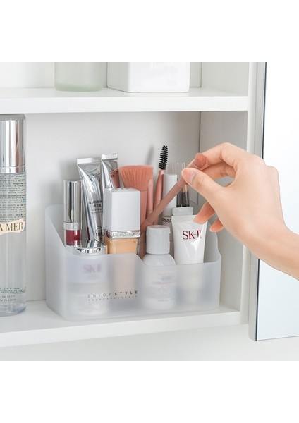 E Kozmetik Organizatör Banyo Dresser Yatak Odası Dayanıklı Makyaj Organizatörler Depolama Tepsisi Makyaj Organizatör Kutusu Joyero Maquillaje (Yurt Dışından)