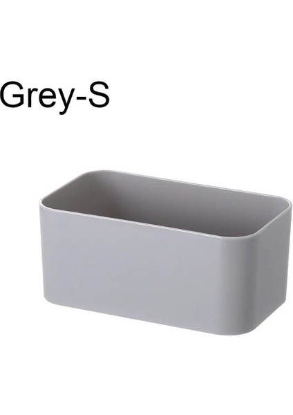 Gri S Duvara Monte Kozmetik Saklama Kutusu Banyo Depolama Rafı Duvar Rafı Banyo Depolama Rafı Duvara Monte Organizatör (Yurt Dışından)