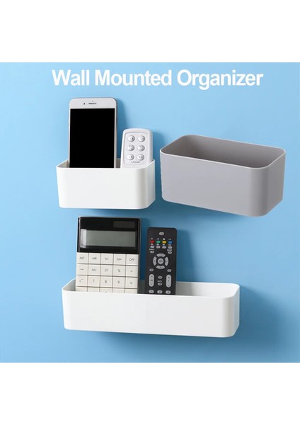 Gri S Duvara Monte Kozmetik Saklama Kutusu Banyo Depolama Rafı Duvar Rafı Banyo Depolama Rafı Duvara Monte Organizatör (Yurt Dışından) fiyatları