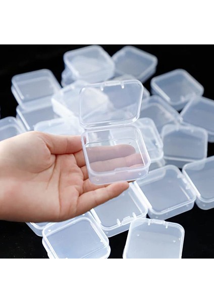 6 Adet 6 Adet Mini Saklama Kutusu Şeffaf Kare Plastik Kutu Küpe Takı Ambalaj Depolama Küçük Kare Kutu Takı Organizatör (Yurt Dışından) fiyatları