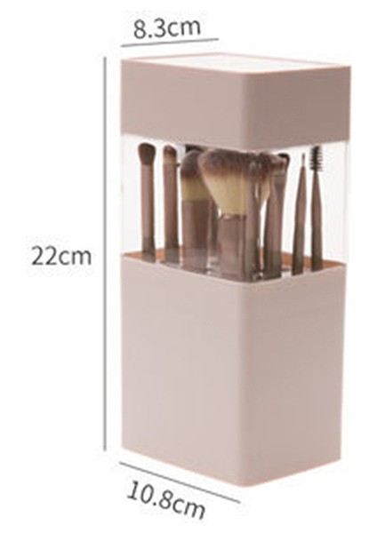 Pembe Makyaj Fırça Tutucu Organizatör Kozmetik Makyaj Organizatörleri Saklama Kutusu (Yurt Dışından)