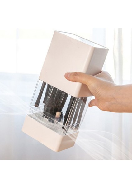 Pembe Makyaj Fırça Tutucu Organizatör Kozmetik Makyaj Organizatörleri Saklama Kutusu (Yurt Dışından) fırsatları