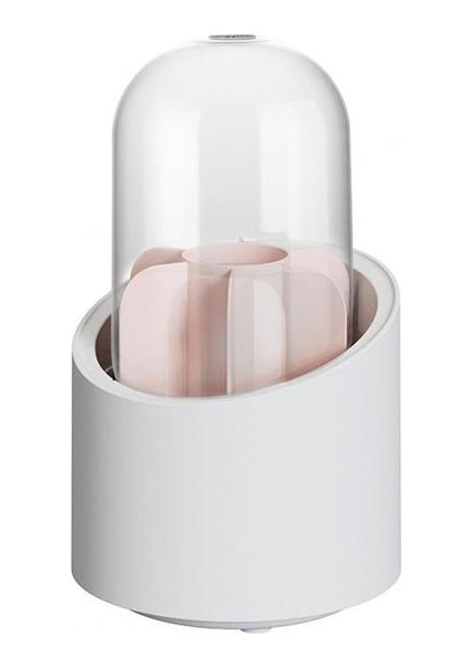 Pembe 2022 Yeni Makyaj Fırça Tutucu Toz Geçirmez Dönen Plastik Ruj Kaş Kalemi Fırça Konteyner Vanity Malzemeleri Ev Için (Yurt Dışından)