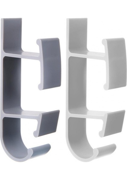 Beyaz Asılı Kanca Çift Katmanlı Güçlü Yapışkanlık Duvara Monte Hiçbir Delme Kapı Çift Çatal Ceket Askısı Organizatör Banyo Için (Yurt Dışından) fiyatları