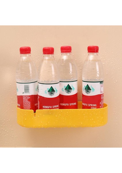 Kırmızı Duvara Monte Banyo Raf Organizatör Kozmetik Saklama Kutusu Banyo Depolama Rafı Drenaj Depolama Rafı Banyo Aksesuarları (Yurt Dışından) indirimleri