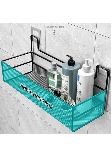 1 Adet Siyah Orta 1/2 Adet Banyo Rafları Hiçbir Matkap Metal Demir Köşe Raf Duş Şampuan Tutucu Depolama Banyo Organizatör Banyo Aksesuarları (Yurt Dışından)