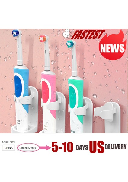 Style3-B-White 1 Pc Elektrikli Diş Fırçası Tutucu Evrensel Duvara Monte Diş Fırçası Tabanı Yerden Tasarruf Koruma Fırça Kafası Raf Banyo Malzemeleri (Yurt Dışından) fiyatları