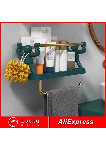 Beyaz 30CM Yükseltme Banyo Rafı Duş Depolama Rafı Çok Fonksiyonlu Organizatör Hiçbir Matkap Havlu Askısı Duvara Monte Banyo Aksesuarları 30/40CM (Yurt Dışından) fiyatları