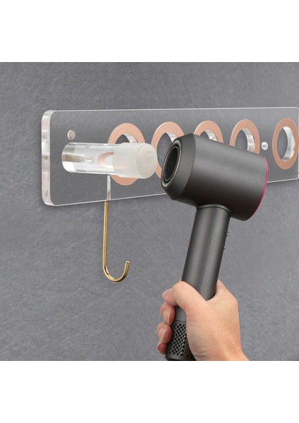 Şeffaf Akrilik Saç Kurutma Makinesi Depolama Braketi Duvara Montaj Saç Kurutma Makinesi Tutucu Saç Kurutma Makinesi Stand Braketi Dyson Saç Kurutma Makinesi Için Uygun (Yurt Dışından)