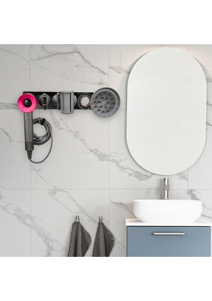 Şeffaf Akrilik Saç Kurutma Makinesi Depolama Braketi Duvara Montaj Saç Kurutma Makinesi Tutucu Saç Kurutma Makinesi Stand Braketi Dyson Saç Kurutma Makinesi Için Uygun (Yurt Dışından)