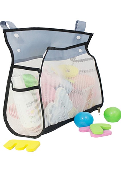 Pembe Banyo Oyuncak Organizatör Büyük Kapasiteli Duş Caddy Hızlı Kuru Örgü Net Depolama Kese Bebekler Çocuklar Için (Yurt Dışından)