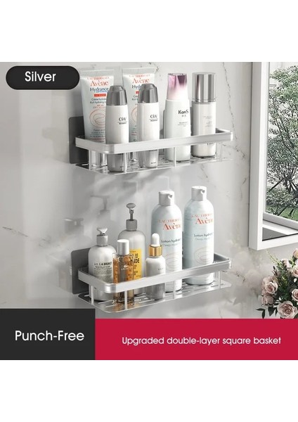 2 Adet Kalınlaşmak Şerit Banyo Rafları Tuvalet Vanity Üçgen Havlu Depolama Rafı Matkapsız Duvara Monte Şampuan Tutucu Organizatör Banyo Aksesuarları (Yurt Dışından)