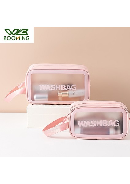 Beyaz S Wbboomıng 3 Renk Seyahat Pu + Pvc Kozmetik Çantaları Şeffaf Şeffaf Fermuar Makyaj Çantaları Organizatör Banyo Yıkama Makyaj Çantaları Kılıf (Yurt Dışından) fiyatları