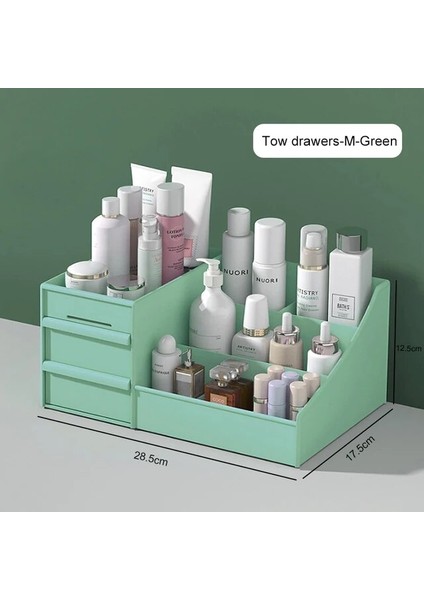 B-Green M Up Organizatör Kutusu Cosmetische Opbergdoos Lade Kaptafel Konteyner Çeşitli Çanta Makyaj Kutusu (Yurt Dışından)