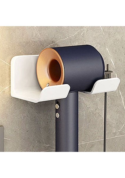Tip 1-Beyaz Saç Kurutma Makinesi Tutucu Duvara Monte Raf Banyo Raf Depolama Tutucu Depolama Rafları Aksesuarları Raflar Saç Fırçası Depolama Braketi (Yurt Dışından)
