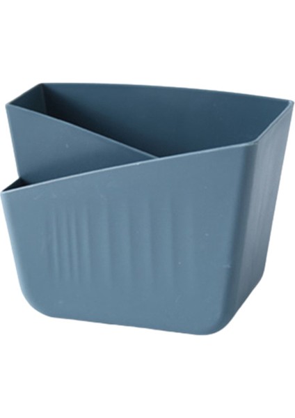 Koyu Mavi Duvara Monte Duvar Saklama Kutusu Ücretsiz Delme Rafı Banyo Duvar Rafı (Yurt Dışından)