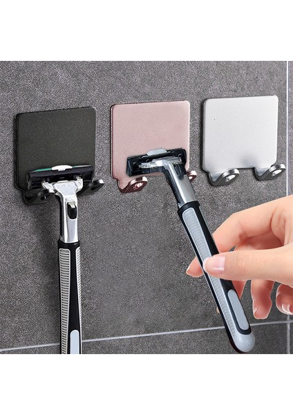 Tip B 5 Adet 1/2/3/5 Adet Tıraş Bıçağı Tutucu Uzay Alüminyum Erkek Tıraş Makinesi Depolama Kanca Duvar Rafı Jilet Rafı Banyo Mutfak Aksesuarları (Yurt Dışından)