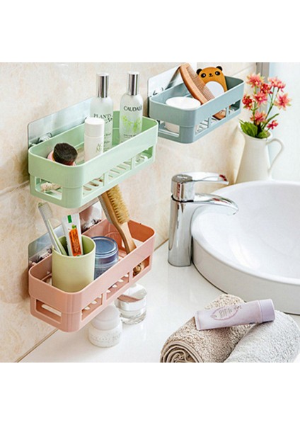 03 Duvara Monte Çok Fonksiyonlu Raf Snap Up Köşe Raf Plastik Banyo Raf Organizatör Drenaj Raf Duş Depolama Rafı (Yurt Dışından) indirimleri