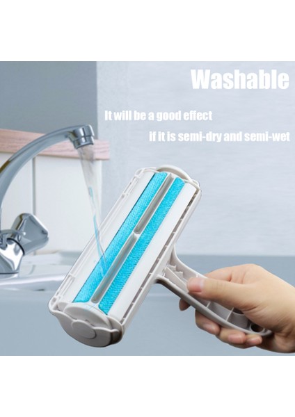 gri Yeni Pet Epilasyon Silindiri, Mobilyadaki Köpek ve Kedi Tüylerini Çıkarmak Için Kendi Kendini Temizleyen Evcil Hayvan Tüylerini Yıkanabilir 2 Yönlü (Yurt Dışından) modelleri