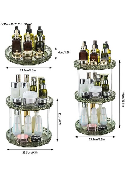 A3 Tek/çift/üç Katmanlı Makyaj Organizatör Kristal Su Geçirmez Kozmetik Tutucu Banyo Depolama Cilt Bakımı Pamuklu Ped Raf (Yurt Dışından) modelleri