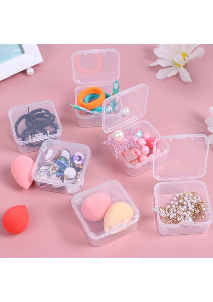 6 Adet 6 Adet Şeffaf Mini Saklama Kutusu Boncuk Küpe Yüzük Takı Saklama Kabı Plastik Küçük Kare Kutular Takı Organizatör (Yurt Dışından) modelleri