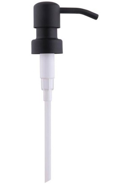 Siyah Metal Dıy Sabun Pompası Sıvı Losyon Dispenseri Yedek Kafa Kavanoz Tüp 28/400 Konu Standart Pompa Kapağı Kapağı Sıvı Sabunluk (Yurt Dışından)