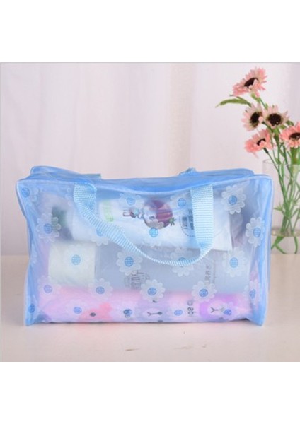 Kozmetik ve Banyo Ürünleri Için Mavi Su Geçirmez Saklama Çantası (Yurt Dışından)