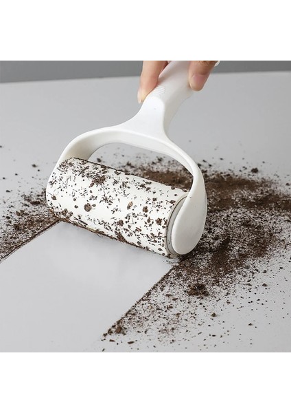 Beyaz Yeni Yırtılabilir Rulo Kağıt Yapışkan Rulo Toz Silecek Pet Saç Elbise Halı Tousle Sökücü Taşınabilir Değiştirilebilir Temizleme Fırçası Aracı (Yurt Dışından) fırsatları