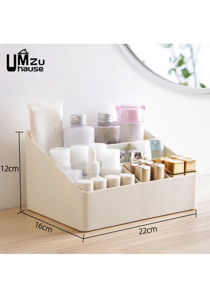6 Izgaralar Kayısı Kozmetik Saklama Kutuları Makyaj Organizatör Ruj Fırçası Uzaktan Kumanda Kalem Tuvalet Kutusu Ev Banyo Masaüstü Organizasyonu (Yurt Dışından)