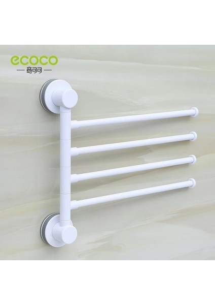 Gri Ecoco Vantuz Dönen Havlu Askısı Duvara Montaj Ücretsiz Delme Basit Yaratıcı Banyo Banyo Askısı Ev Gereçleri (Yurt Dışından)