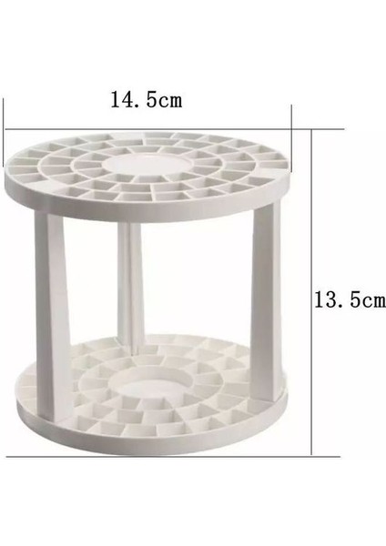 Beyaz Makyaj Fırça Tutucu Yeni Taşınabilir 49 Delik Sanatçılar Sanat Boya Fırçası Tutucu Standı Kozmetik Için Depolama Organizatörünü Tutar (Yurt Dışından)