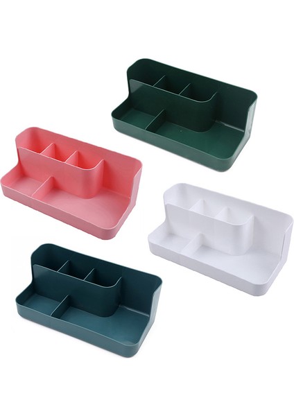 Yeşil Makyaj Organizatör Banyo Saklama Kutusu Kozmetik Organizatör Ofis Masaüstü Makyaj Takı Saklama Kutusu Çeşitli Eşyalar Konteyner (Yurt Dışından) fırsatları