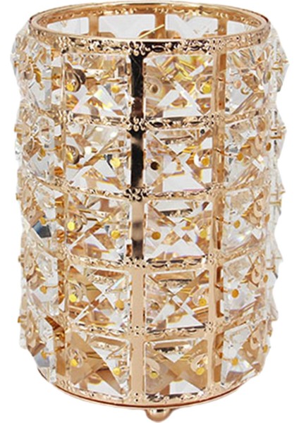 Altın Kristal Makyaj Fırça Organizatör Saklama Kutusu Vitrin Takı Kaş Kalemi Kozmetik Için (Yurt Dışından) fiyatları