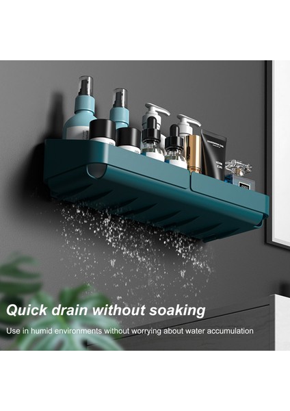 Beyaz Depolama Raf Raf Duvar Baharat Organizatör Kozmetik Banyo Sondaj Olmadan Mutfak Kolaylık Duş Aksesuarı (Yurt Dışından) modelleri