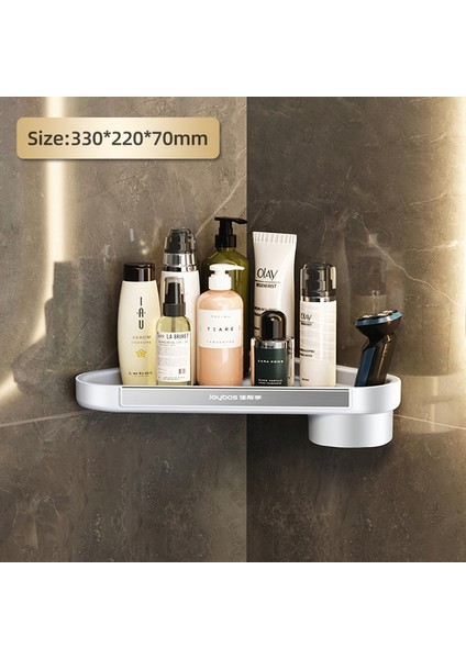 Üçgen B Banyo Rafları Matkapsız Köşe Raf Duvara Monte Duş Depolama Raf Tutucu Tuvalet Organizatör Banyo Aksesuarları (Yurt Dışından)