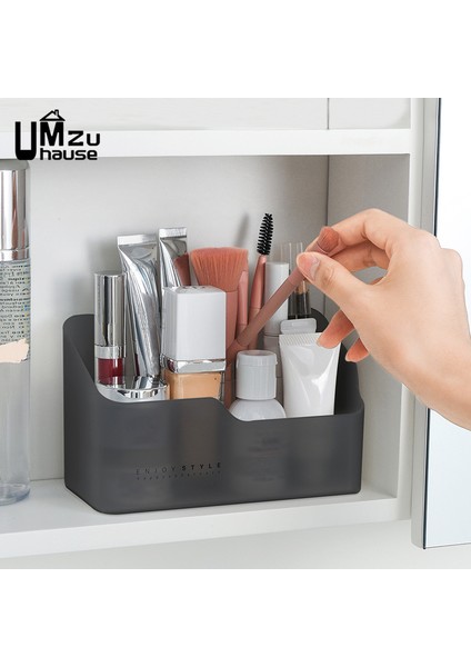 2 Adet Siyah Kozmetik Saklama Kutuları Makyaj Malzemeleri Ruj Fırçası Istiflenebilir Dıy Konteyner Organizatör Banyo Şeffaf Kutu Organizasyon (Yurt Dışından) modelleri
