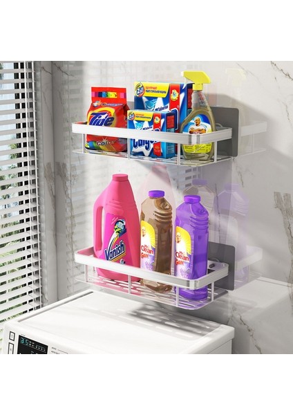 Sabun Tutucu-2 Adet 1/2 Adet Alüminyum Banyo Rafları Matkapsız Köşe Raf Duş Mutfak Banyo Organizatör Banyo Aksesuarları Için Şampuan Tutucu (Yurt Dışından)