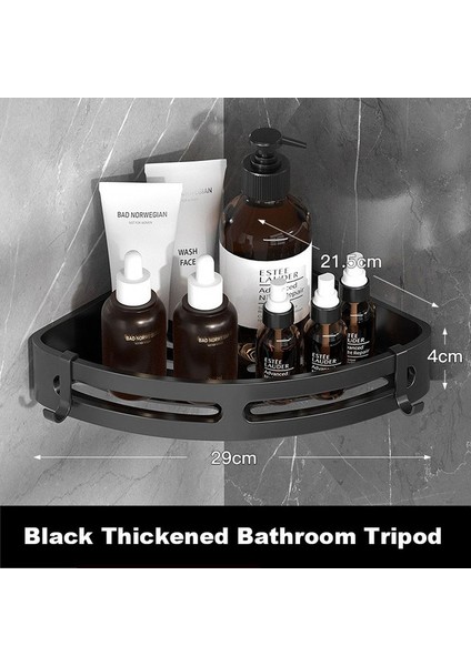 Black1 Neden Banyo Köşe Rafları Duş Rafı Duvara Monte Duş Şampuan Organizatör Depolama Raf Tutucu Tuvalet Aksesuarları Setleri (Yurt Dışından)