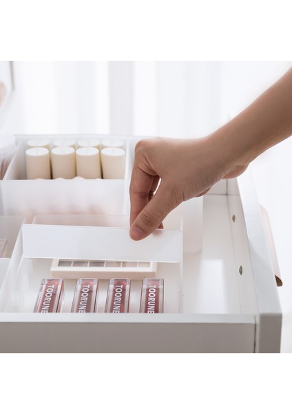 D 13.5X20X4 cm Wbboomıng Ayarlanabilir Çekmece Tarzı Makyaj Saklama Kutusu Plastik Çeşitli Eşyalar Kozmetik Konteyner Bölücü Masaüstü Çeşitli Eşyalar Organizatör (Yurt Dışından) modelleri