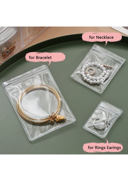 1 Kutu Sadece 3in1 Temizle Takı Saklama Kutusu ile 60 Adet Anti-Oksidasyon Çanta Şeffaf Kılıf Organizatör Mücevher Yüzük Kolye Bilezik (Yurt Dışından) fırsatları