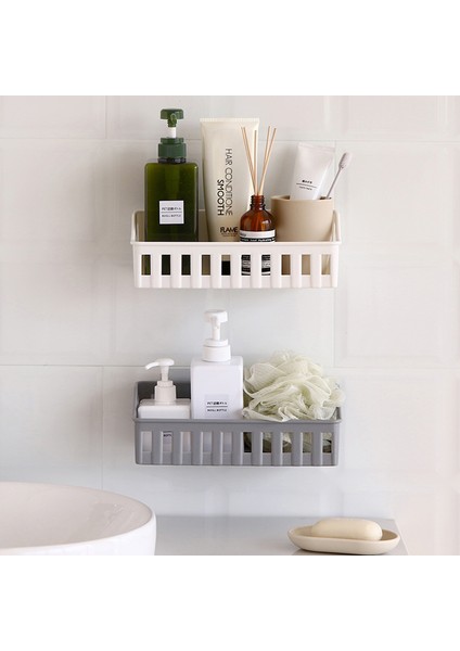 Beyaz B 3 Renk Banyo Rafı Banyo Yapışkanlı Depolama Rafı Mutfak Ev Dekorasyon Köşe Duş Rafı Raf Depolama Raf Aksesuarları (Yurt Dışından) fırsatları