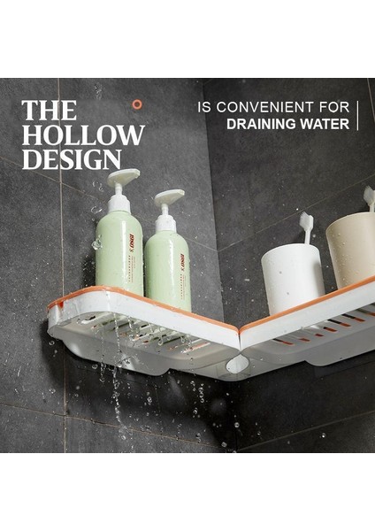 Orange Stanzenfreies Eckregal Für Badezimmer Tezgah Köşe Rafı Katlanabilir Banyo Deliksiz Kurulum Tezgah Rafı (Yurt Dışından) modelleri